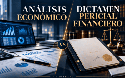 La diferencia entre un análisis económico y un dictamen pericial financiero